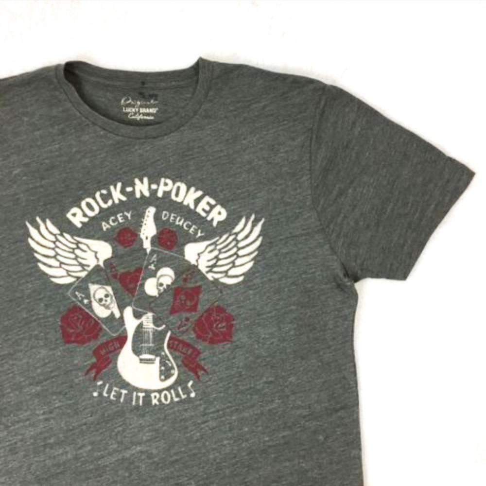 NEW Lucky Brand Mens Short Sleeve Graphic Tshirt - Picture 2 of 5